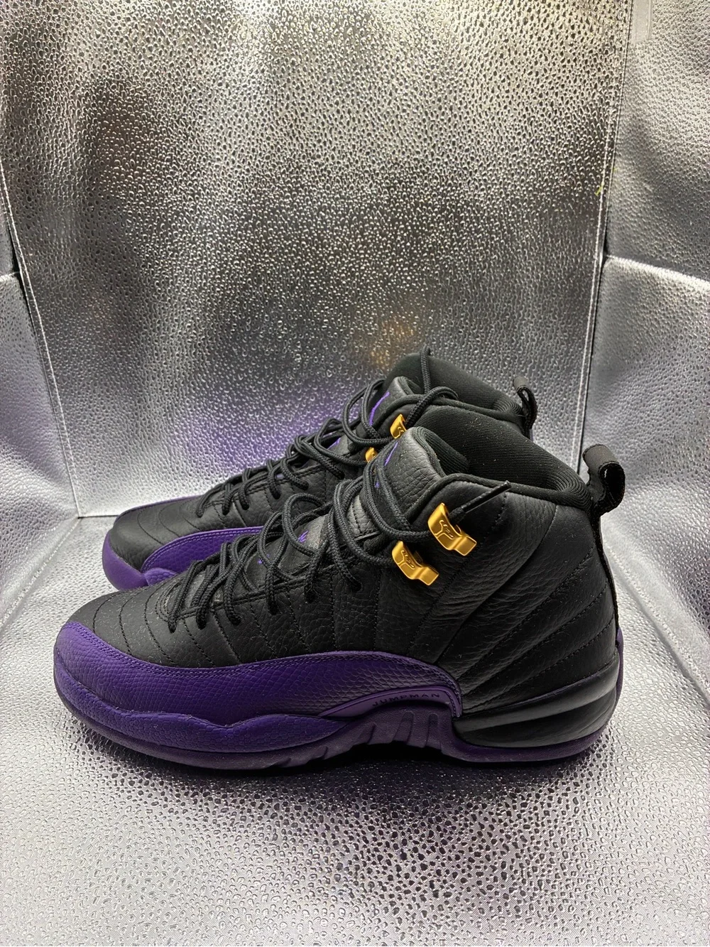 Black & Purple Men's Athletic High-Top Sneakers